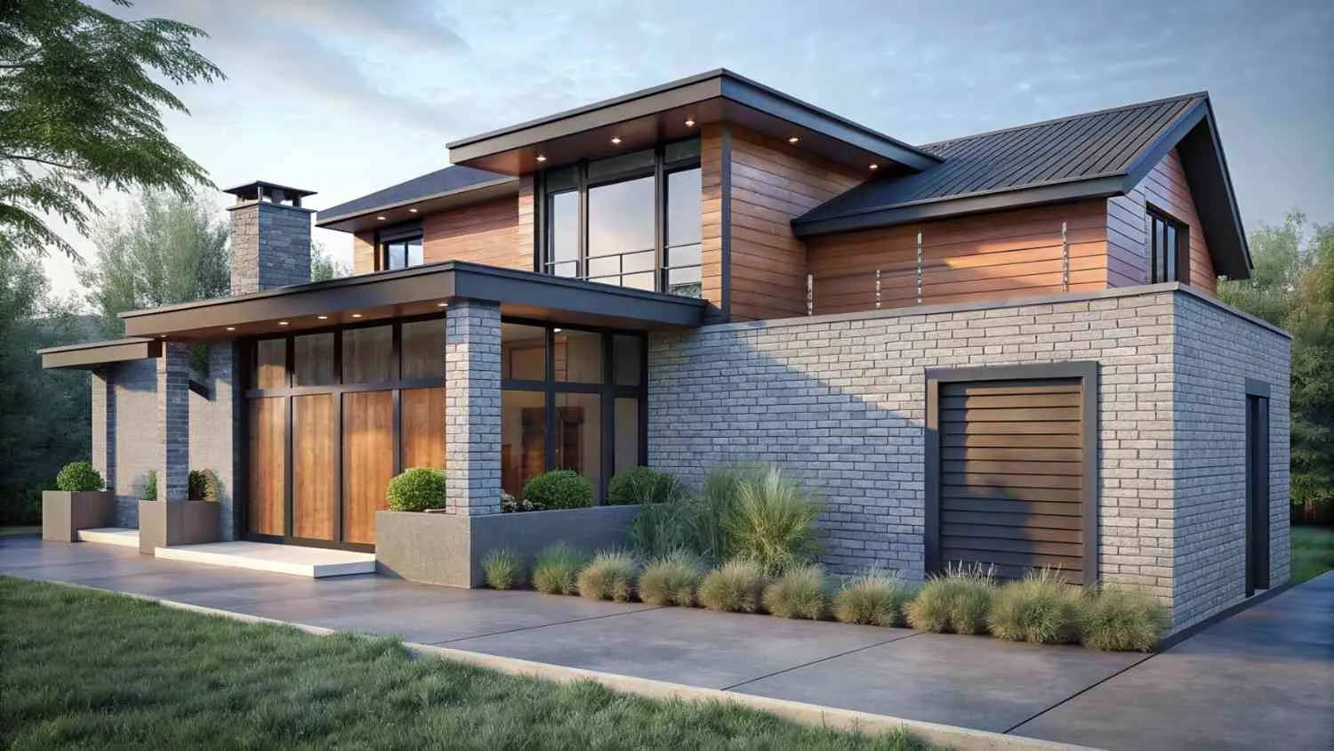 House exterior with garden